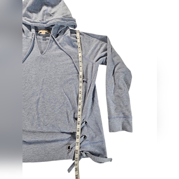 Michael Kors Light Blue Hoodie with Drawstring Detail size Large - Picture 6 of 8